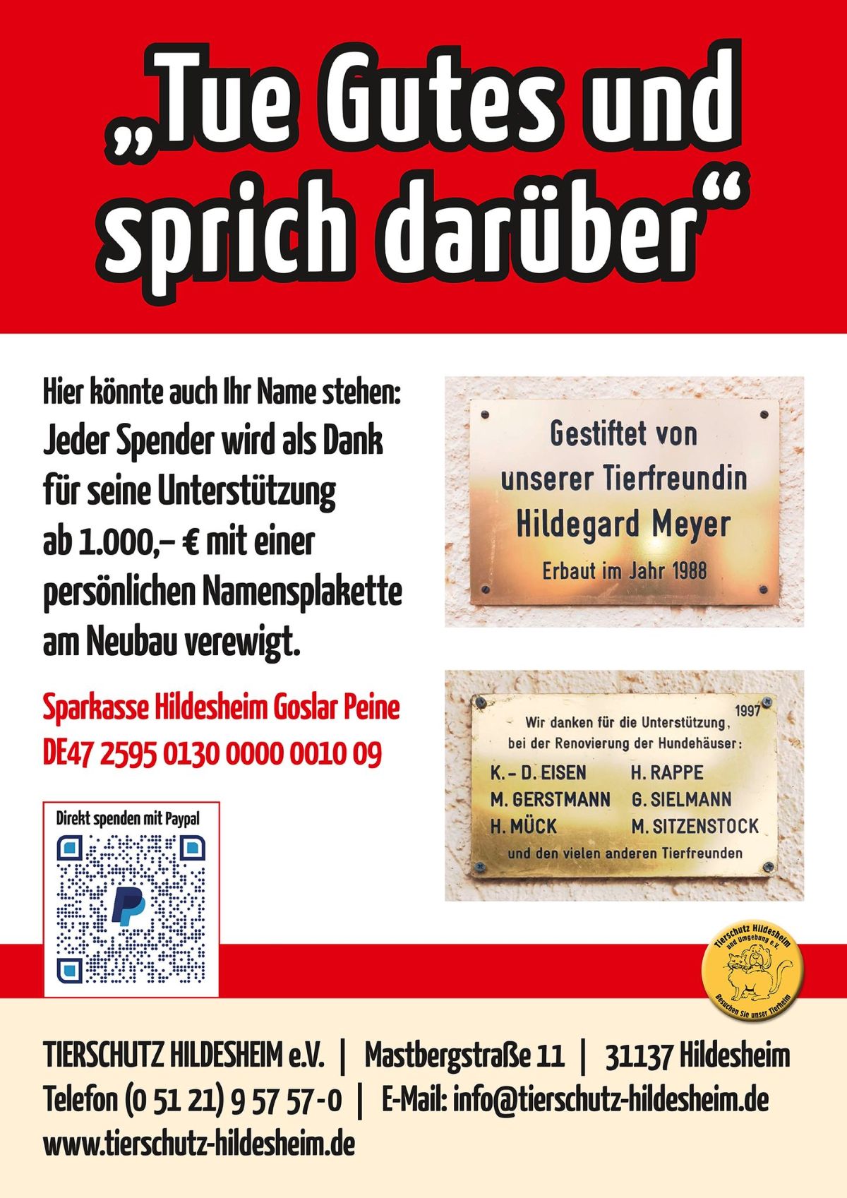 Tue Gutes: Großzügige Unterstützung für unseren Neubau gesucht