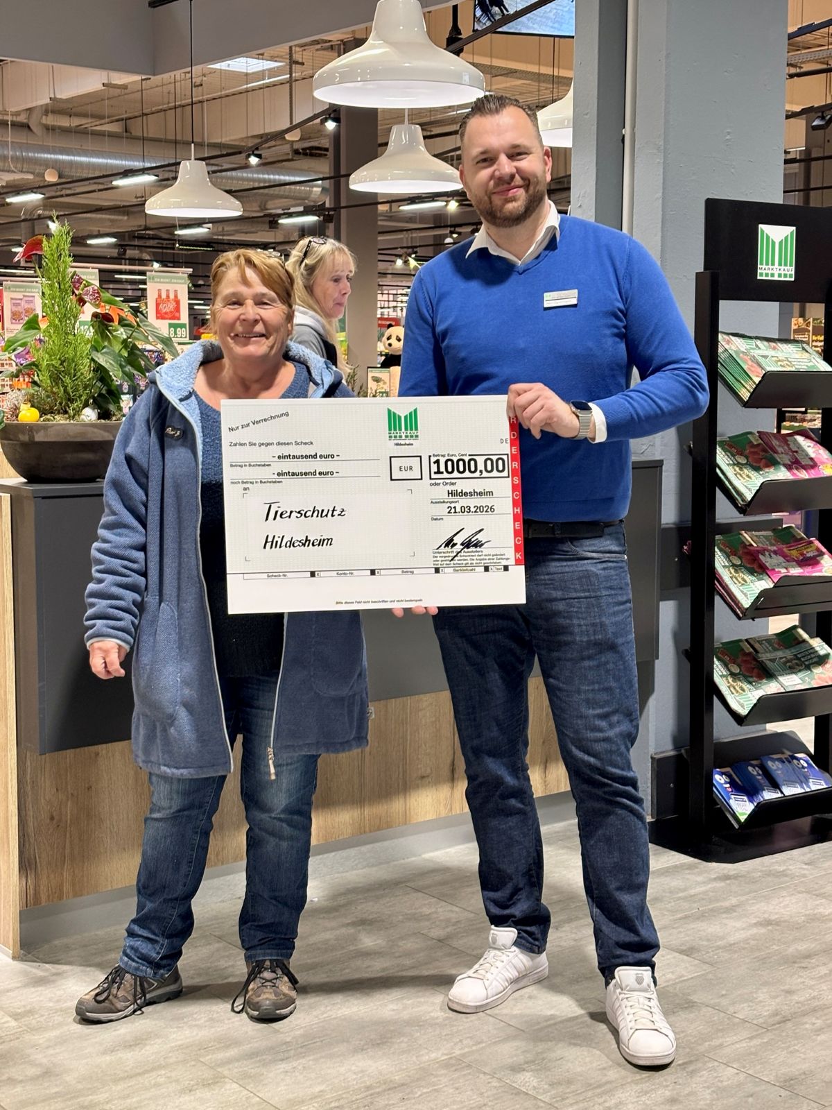 Ein herzliches Dankeschön an die Kundinnen und Kunden des „Marktkauf“ in Hildesheim