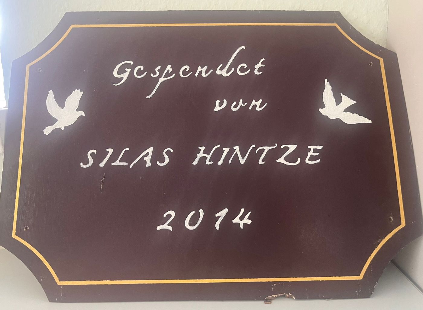 Herzlichen Dank nach 12 Jahren – Spende Silas Hintze Gartenhaus für die Tauben